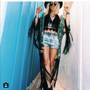 LF/Millau Dreamcatcher Fringe Kimono